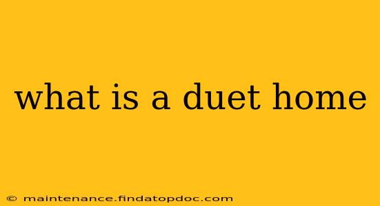 what is a duet home