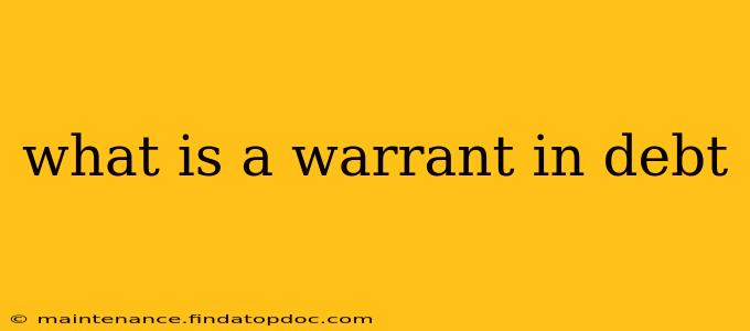 what is a warrant in debt