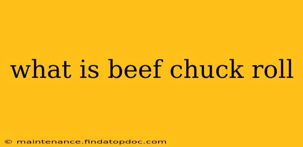 what is beef chuck roll