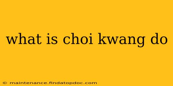 what is choi kwang do