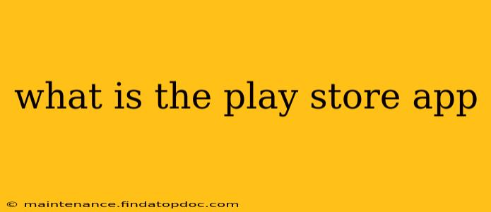 what is the play store app