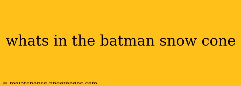 whats in the batman snow cone