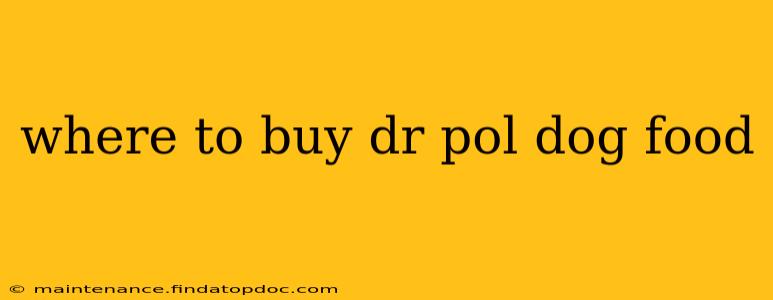 where to buy dr pol dog food