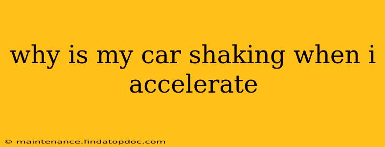 why is my car shaking when i accelerate