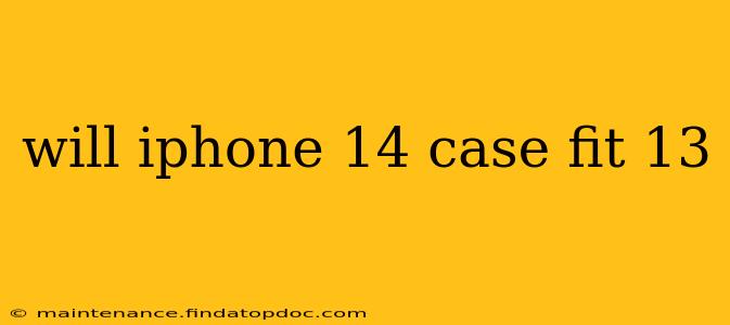 will iphone 14 case fit 13