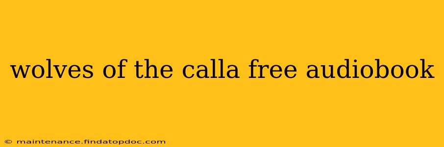 wolves of the calla free audiobook