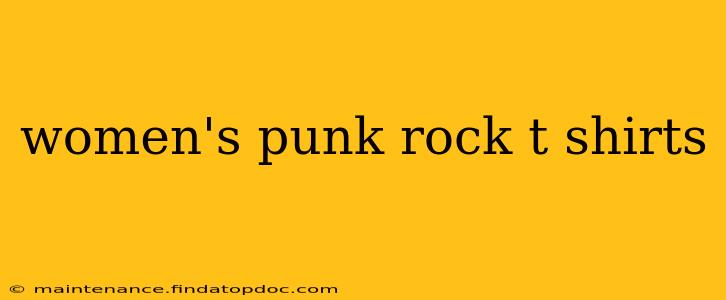 women's punk rock t shirts
