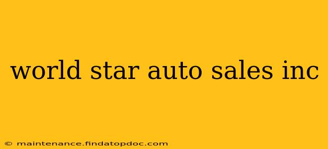 world star auto sales inc