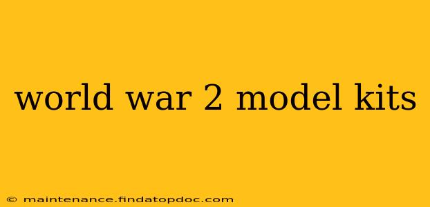 world war 2 model kits