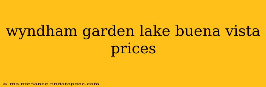 wyndham garden lake buena vista prices