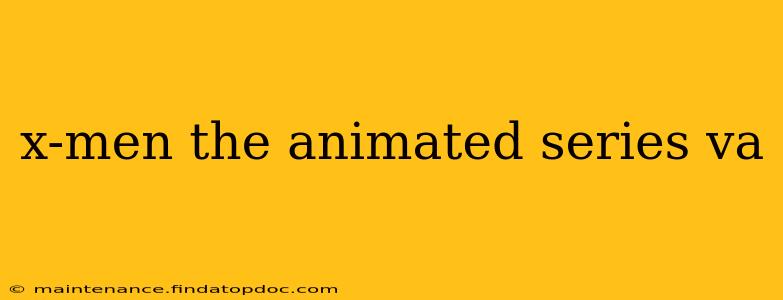 x-men the animated series va