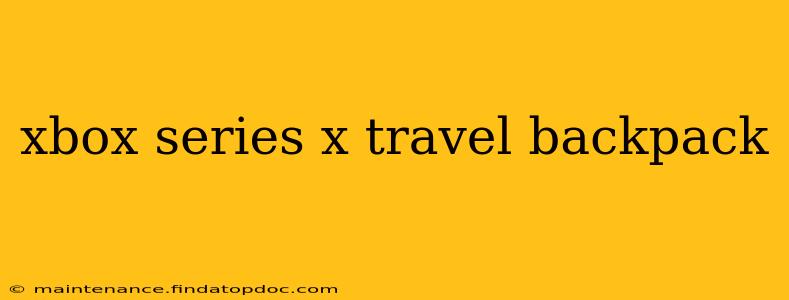 xbox series x travel backpack