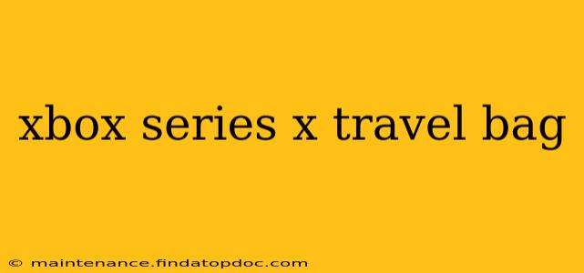 xbox series x travel bag